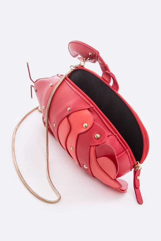 Shore Thing Lobster Clutch Crossbody Bag