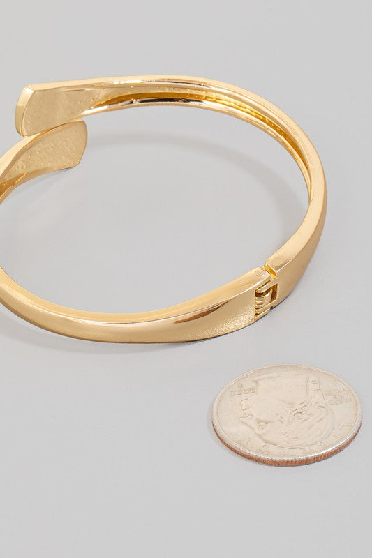 Sculpted Wrap Bangle Bracelet