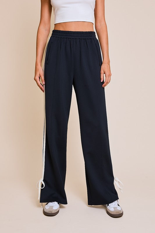 Ready Or Not Bow Pocketed Jogger Pants