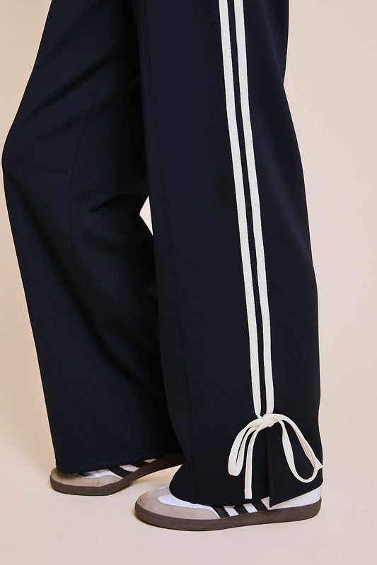 Ready Or Not Bow Pocketed Jogger Pants