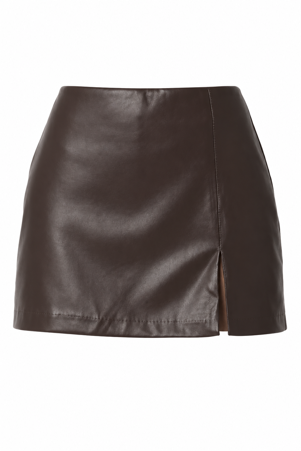 London It Girl Faux Leather Mini Skirt