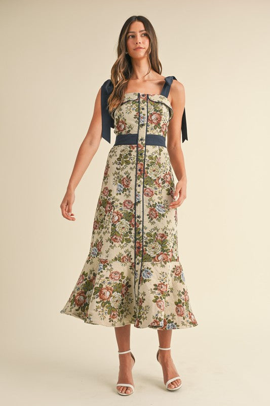 Charlette Tapestry Midi Dress