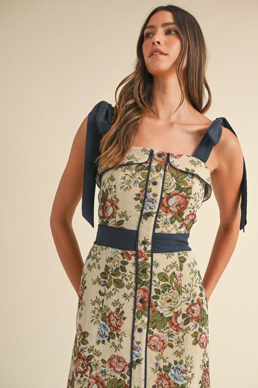 Charlette Tapestry Midi Dress