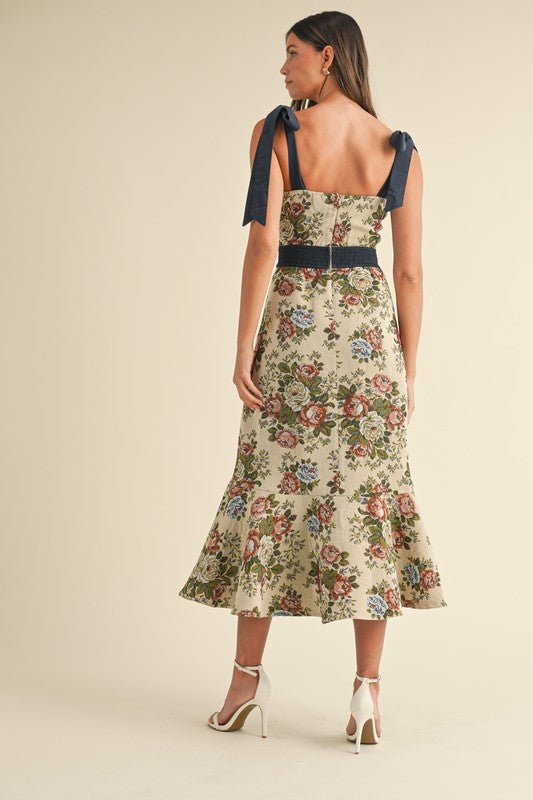 Charlette Tapestry Midi Dress