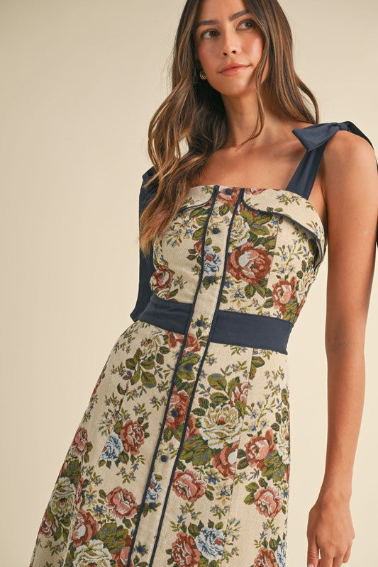 Charlette Tapestry Midi Dress