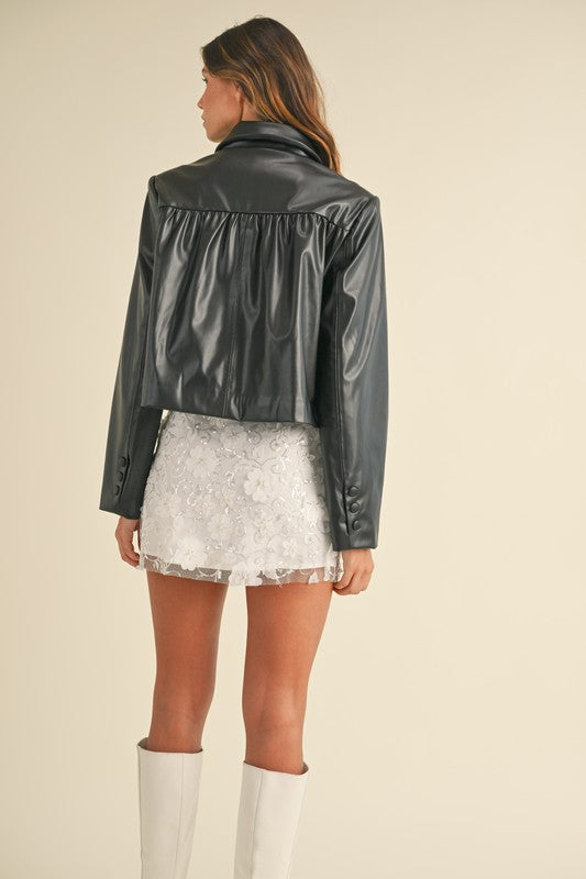 Frosted Flower Mini Skirt