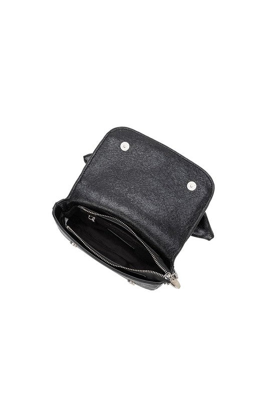 Melie Bianco Faye Bow Crossbody Bag