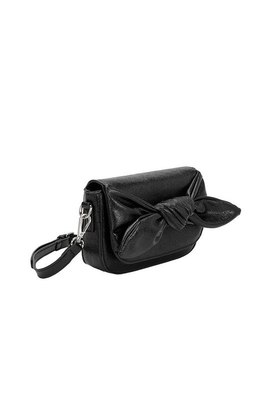 Melie Bianco Faye Bow Crossbody Bag