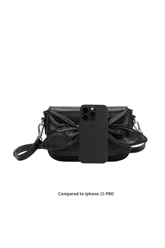 Melie Bianco Faye Bow Crossbody Bag