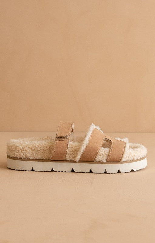 Adelene Sherpa Lined H-Strap Sandal – Lithologie Co.