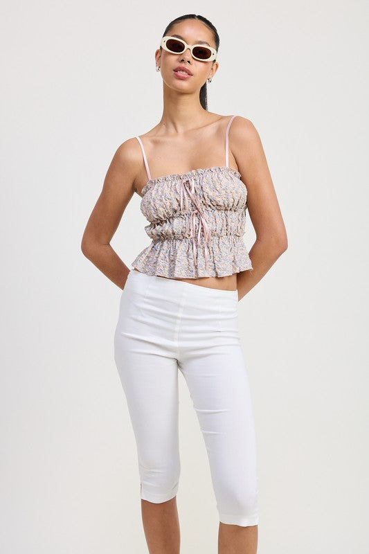 Lila Ruffle Top