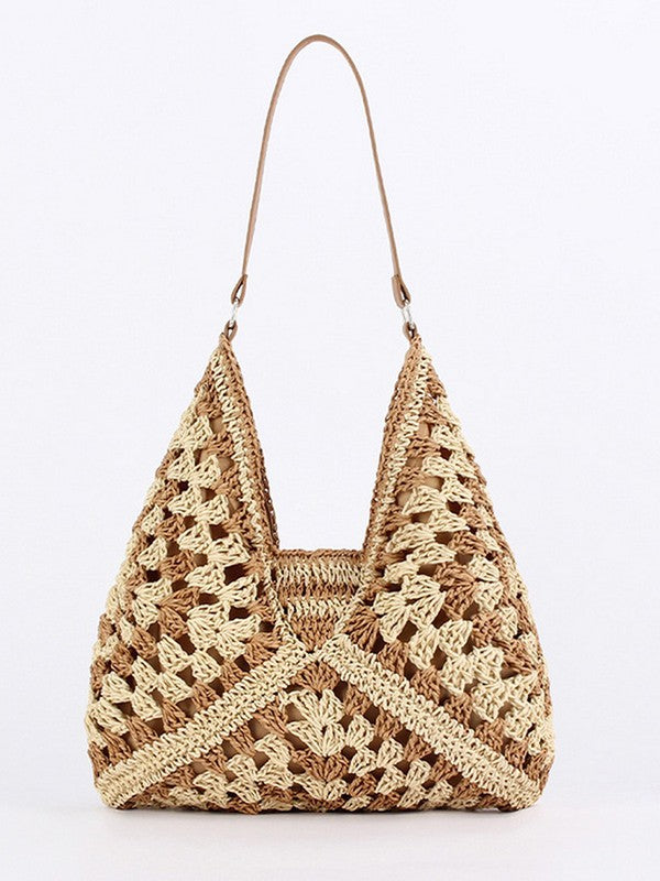 Full of Sunshine Woven Straw Shoulder Bag