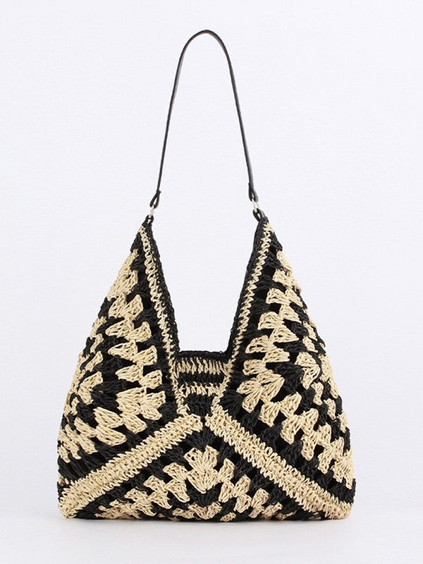 Full of Sunshine Woven Straw Shoulder Bag