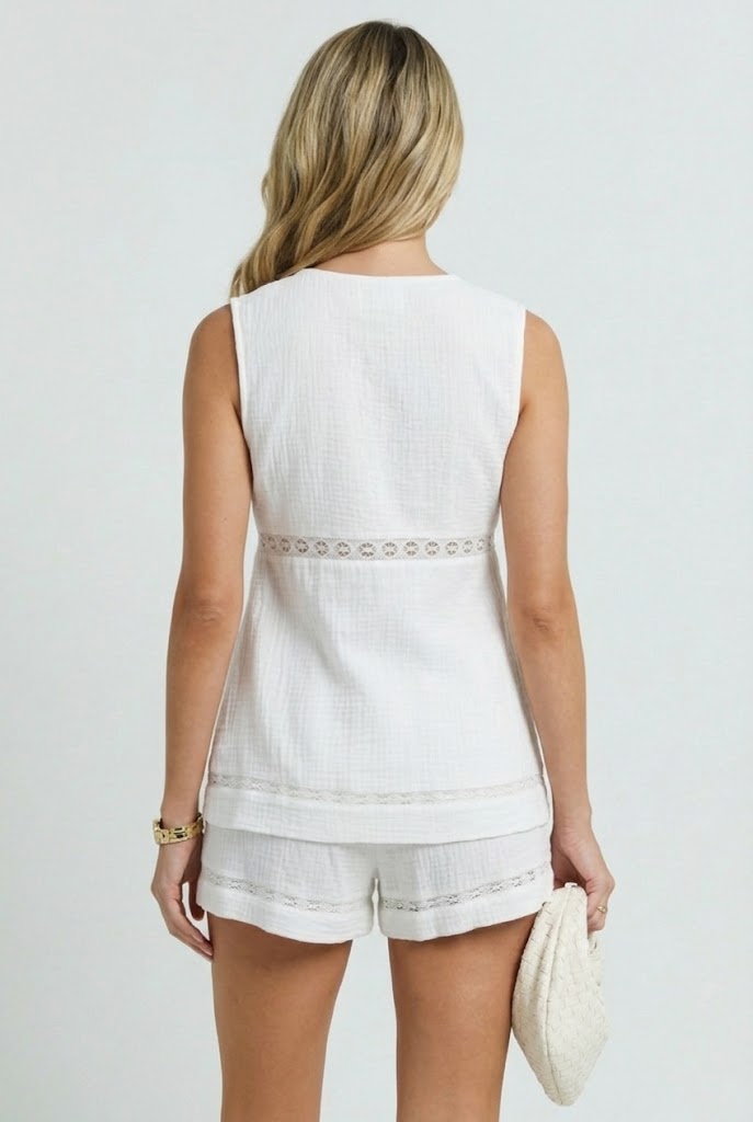 Cotton Lace Villa Shorts