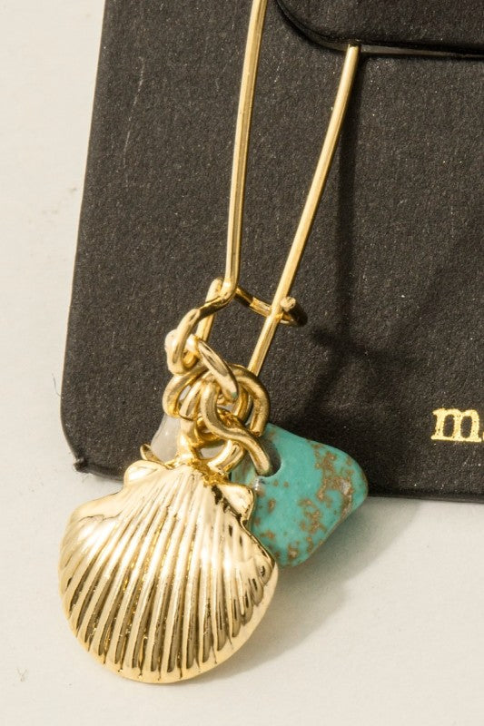 Tidepool Treasure Shell Drop Earrings