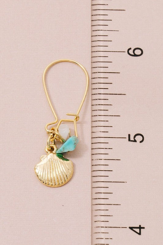 Tidepool Treasure Shell Drop Earrings