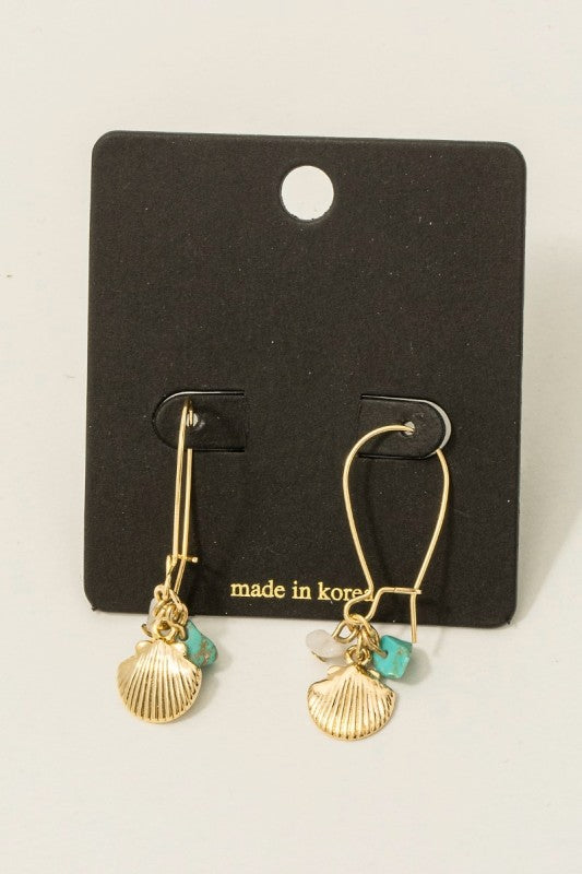 Tidepool Treasure Shell Drop Earrings
