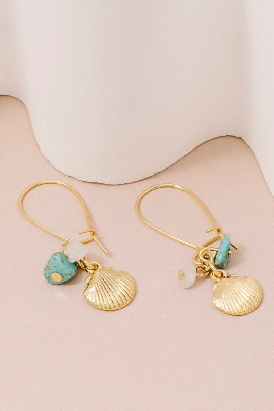 Tidepool Treasure Shell Drop Earrings