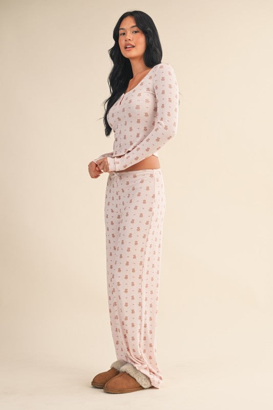 Sleepytea Teddy Bear Pointelle Top