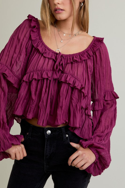 Can’t Ruffle Me Blouse Top