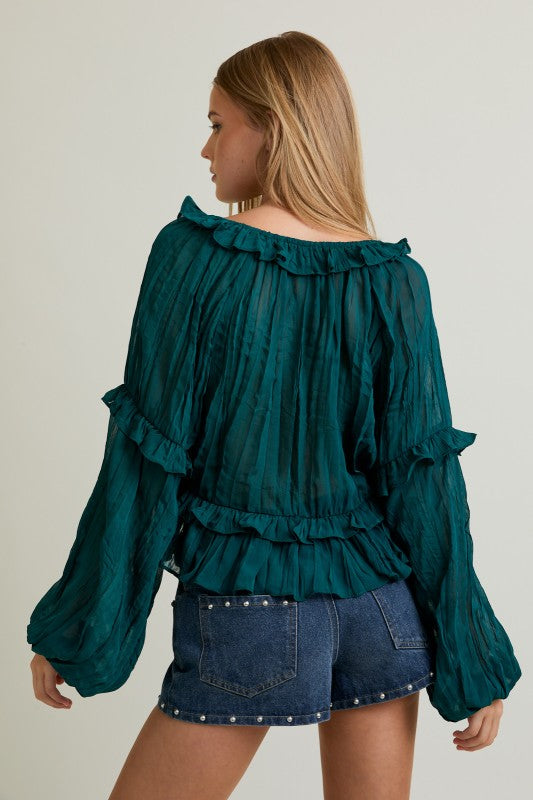 Can’t Ruffle Me Blouse Top
