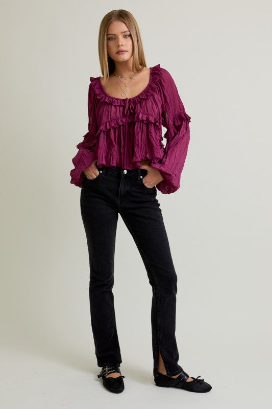 Can’t Ruffle Me Blouse Top
