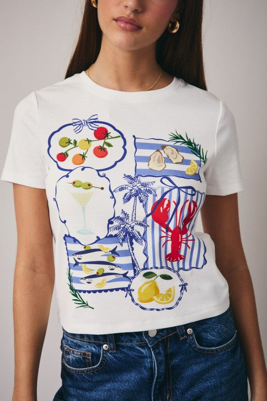 Ferry Lunch Cotton Tee