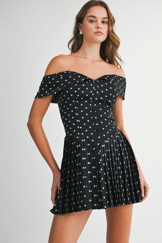 Sweet Spot Off Shoulder Mini Dress