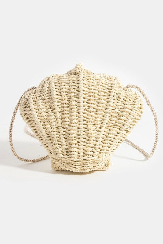 Shell We Go Straw Bag