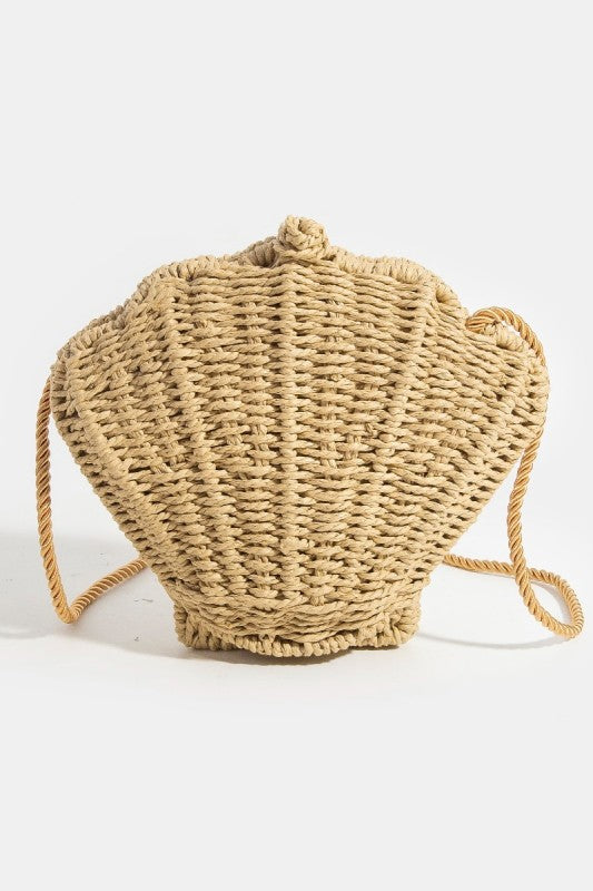 Shell We Go Straw Bag