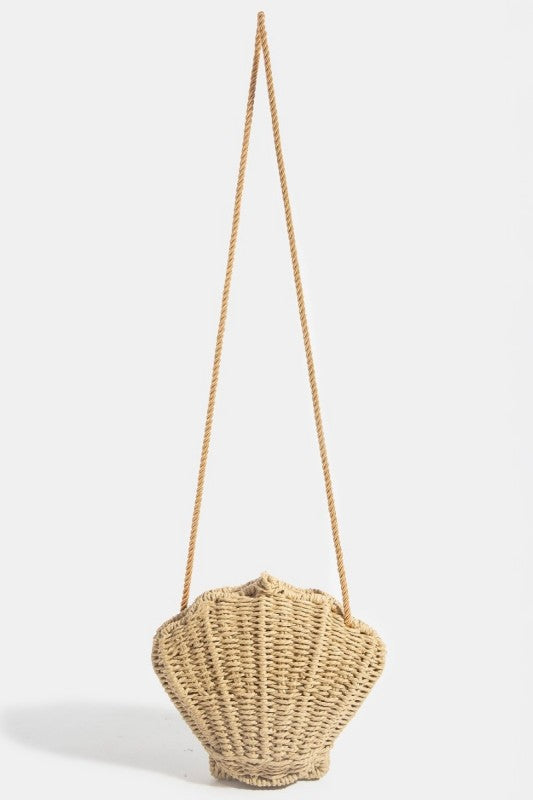 Shell We Go Straw Bag