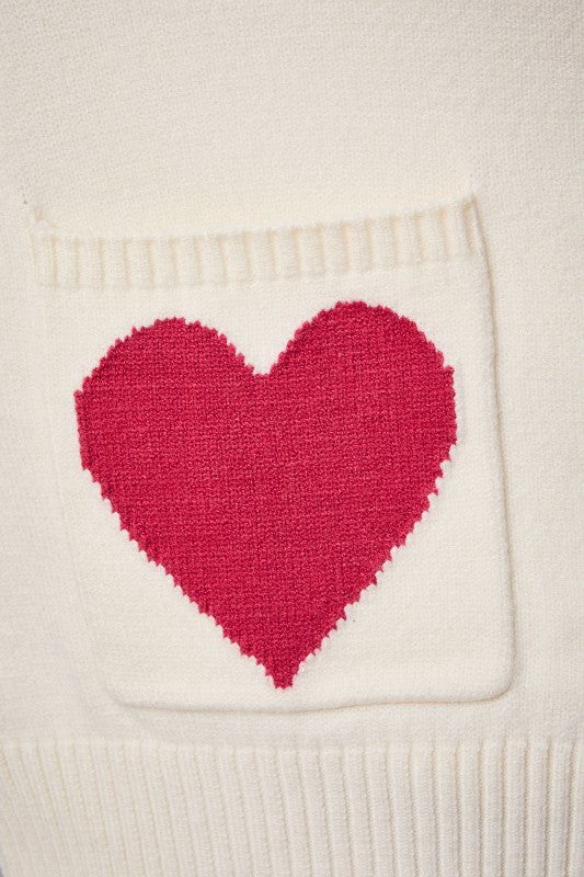 Be Mine Heart Knit Cardigan