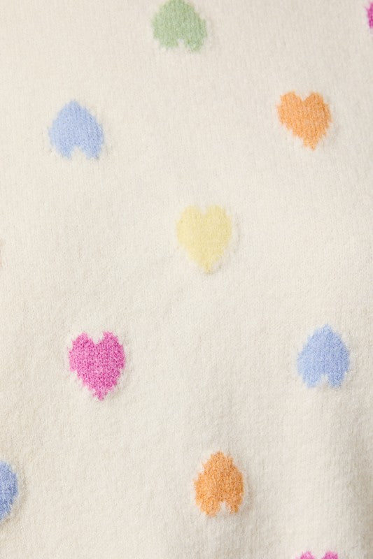 Candy Hearts Knit Sweater