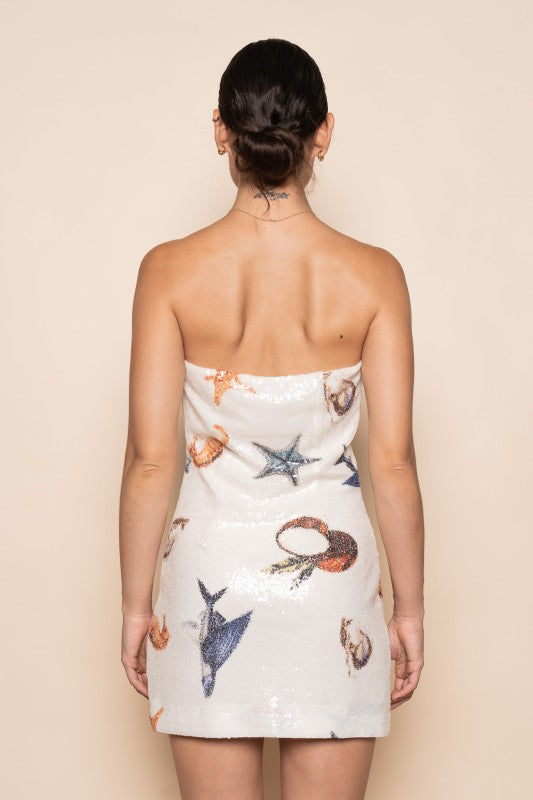 Beach Bar Sequin Mini Dress