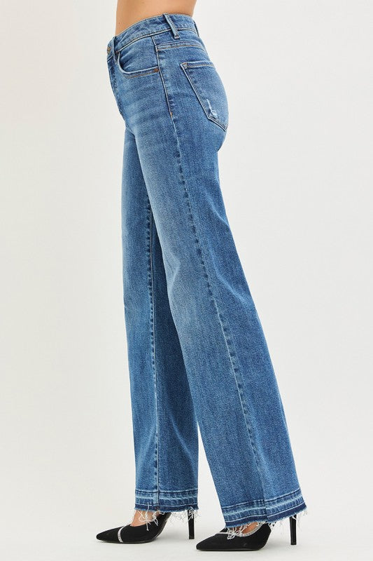 Straight Forward Wide Leg Jeans