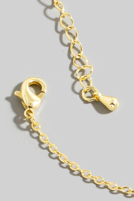 Cubic Zirconia Clover Station Necklace