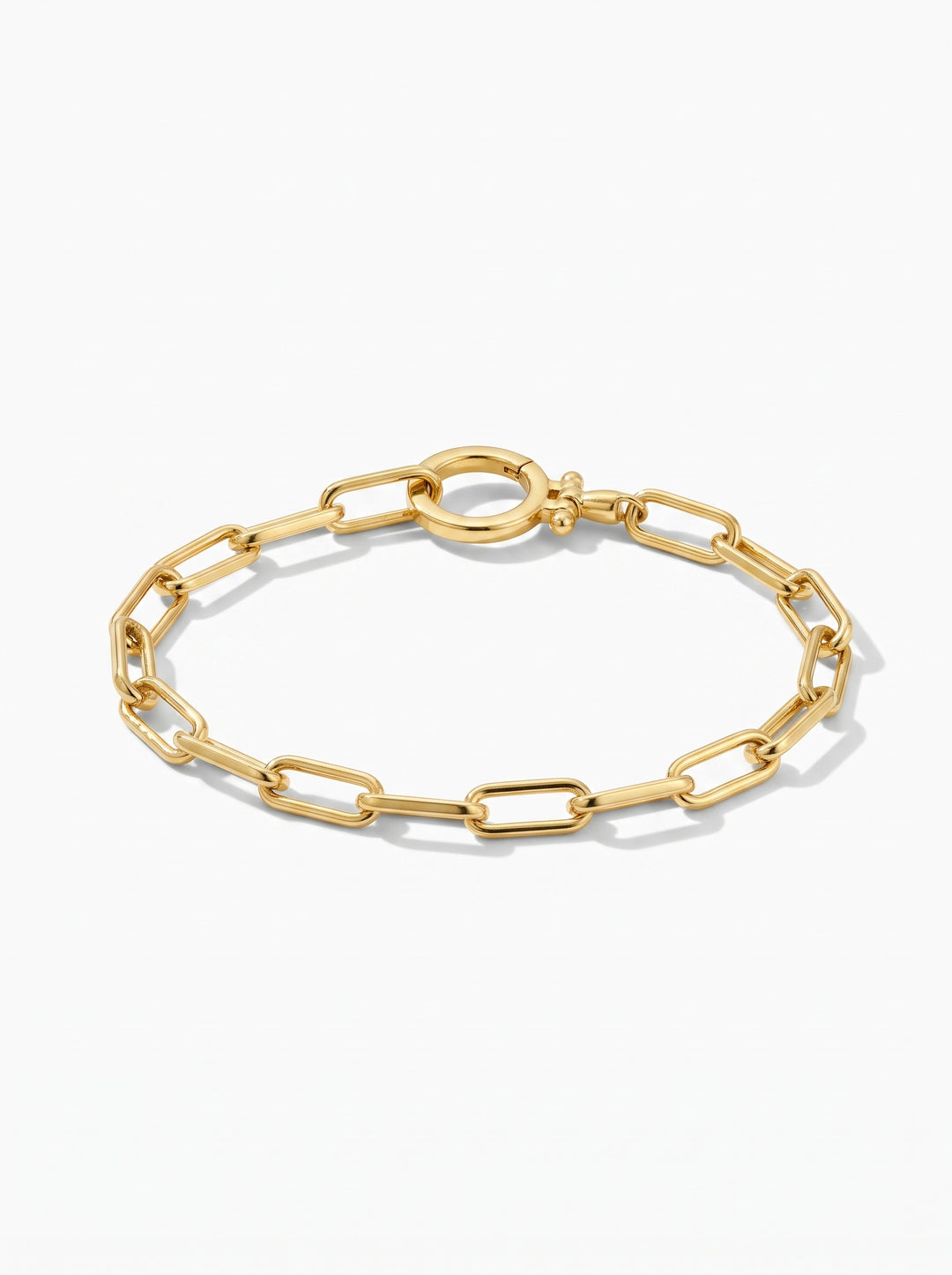 24/7 Paperclip Chain Charm Bracelet