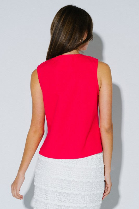 An Afternoon on Via Roma Scalloped Top