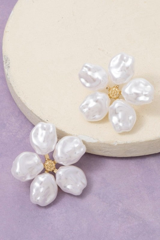 Pearl Garden Stud Earrings