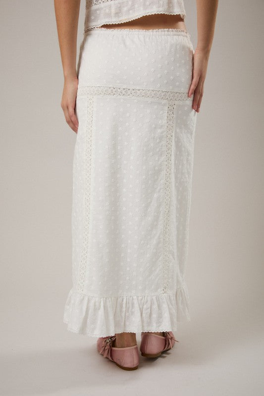 Sunshine Plans Lace Maxi Skirt