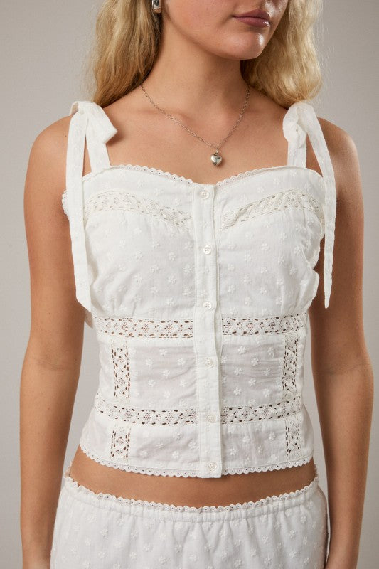 Sunshine Plans Lace Top