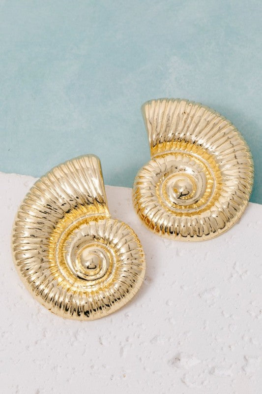 From the Shore Nautilus Earrings