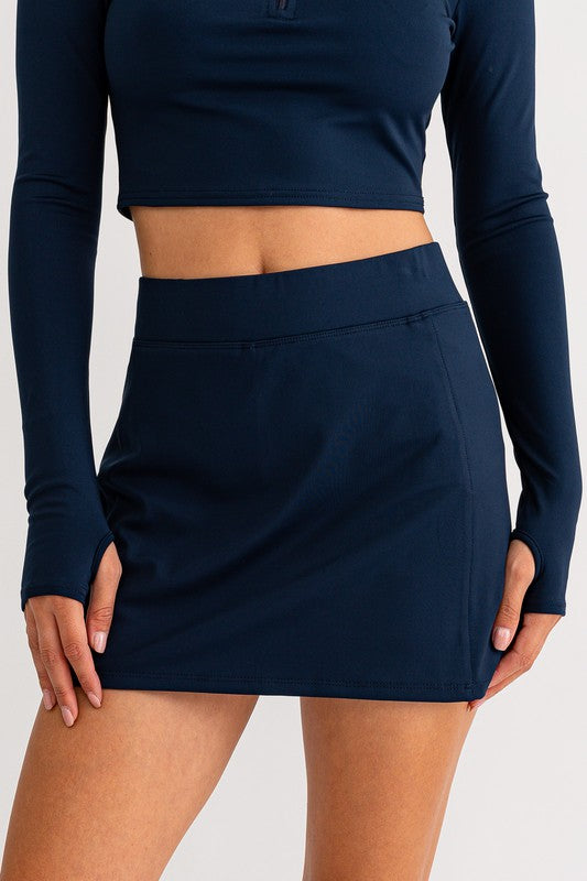 Ace Stride High Waist Mini Tennis Skort