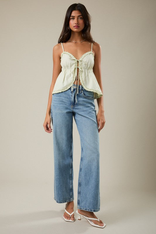 Tie Me Closer Gingham Top