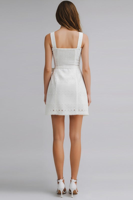 Wrapped in Lace Mini Dress