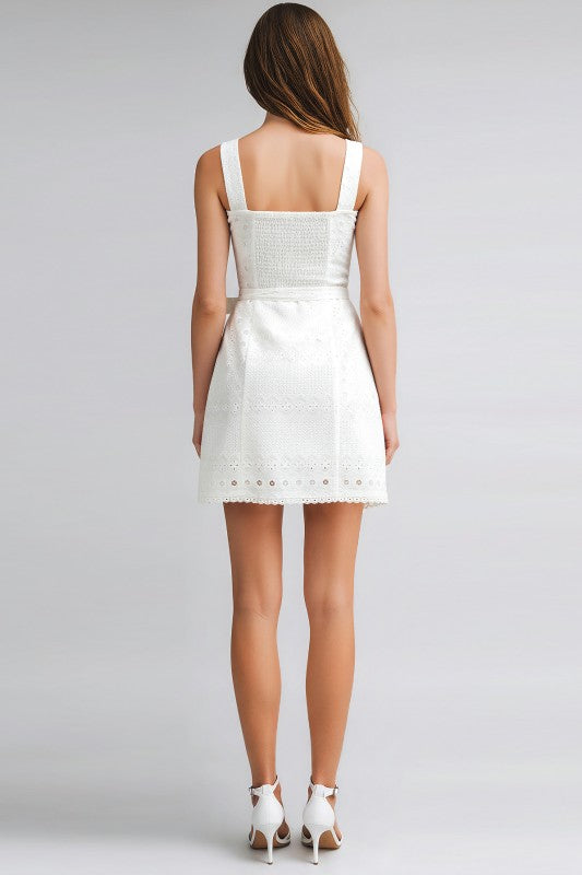 Wrapped in Lace Mini Dress