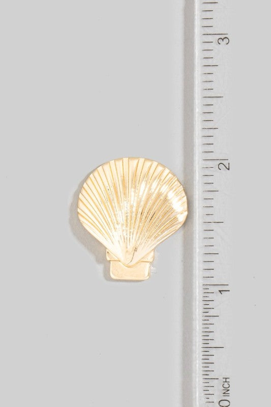 Large Shell Stud Earrings