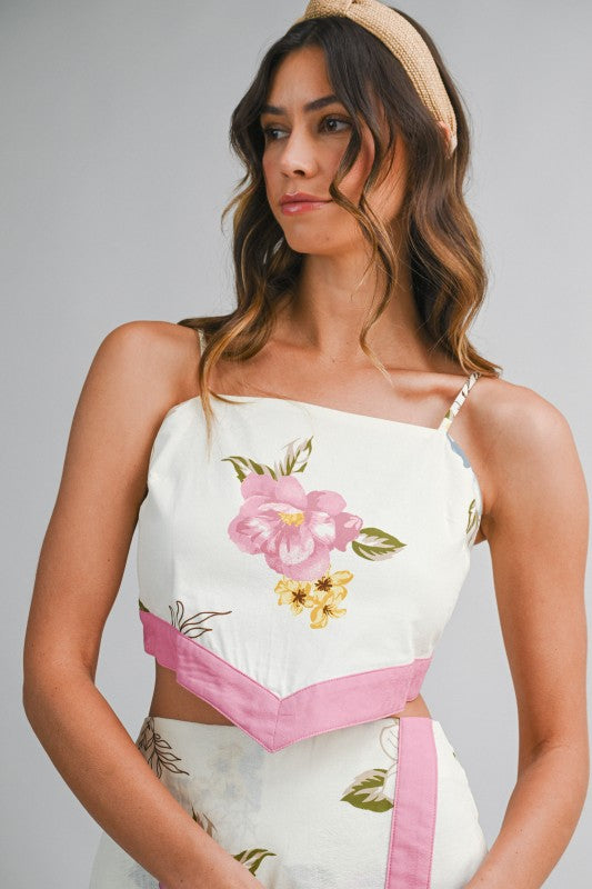 Love Note Bow Tie Crop Top