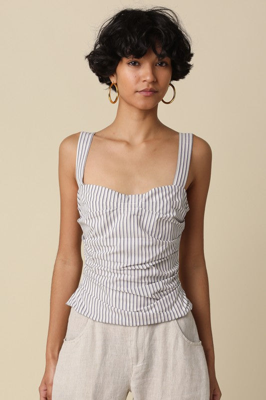 The Portofino Pinstripe Top