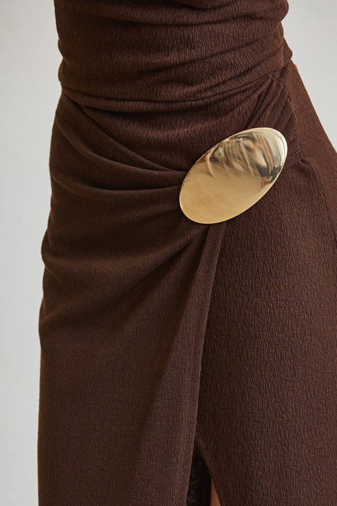 Bodrum Gold Hardware Maxi Dress